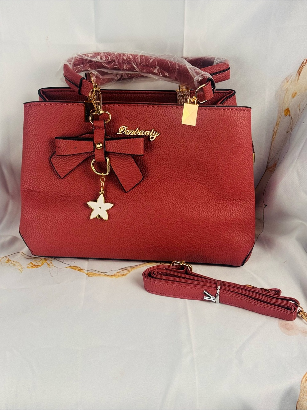 ✨ NEW Dusty Rose Satchel Handbag | Crossbody Purse | Gold Hardware ✨
